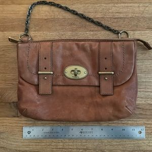 Fossil clutch handbag - leather